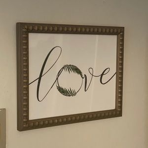 Hobby lobby love greenery wood frame sign